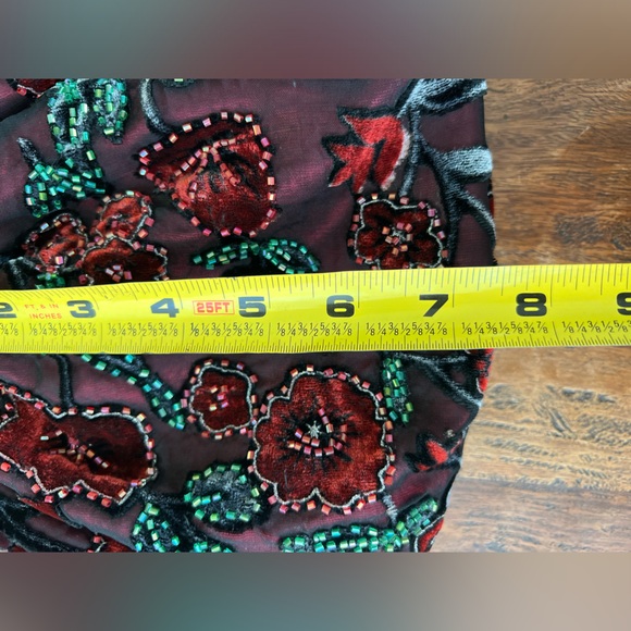 Velvet and beaded purse - Picture 5 of 7